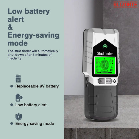 Pro Grade Six In One Wall Scanner With Dead On Detection For Wooden Joists AC Wiring Copper Tubing And Steel Studs Paired With Bright Led Lights And Crisp Audio Alerts To Keep DIY Renos Straight On Track Without Any Sweat Or Second Guessing