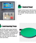 Heavy Duty Industrial Pallet Wrapping Machine With Automatic Turntable And Digital Scale For Warehouse Shipping control panel and load-bearing tray