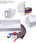 Beefy Aluminum 48V 60V 64V Brushless Motor Speed Controller 1000W 1500W 30 Amp with wires for electric scooters and ATVs.