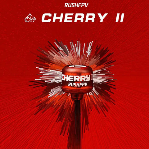 Red FPV Antenna 5.8G Cherry2 123mm RHCP SMA for Freestyle Racing Drones Optimized for FPV Use with Wide Operating Frequency Range