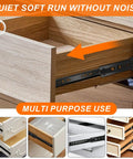 20 Inch Full Extension Drawer Slides With Ball Bearing, Black Side Mount Rails, Built Tough Heavy Duty 100 Lb Capacity, Installed