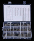280 Pieces Roll Pin Set M1.5 M2 M2.5 M3 M4 M5 M6 M8 Stainless Steel With Box Slotted Spring Pins Assortment Kit