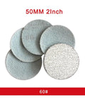 High Performance 2 Inch Round Sanding Discs With Hook and Loop Backing For Easy Changing And Dust Venting Holes, 60 grit