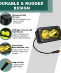 Ultra Bright 20W 6500K Baja Style LED Headlight Bar For Electric Bikes And ATVs, IP68 Waterproof design features
