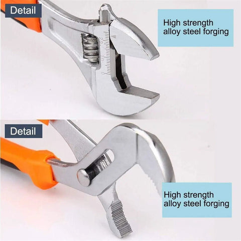 Close-up of pliers with non-slip PVC handle from 19 In 1 Precision Hardware Kit For DIY Home Projects With Screwdrivers Wrenches Hammer Pliers And More Non Slip PVC Handles High Carbon Steel Tools For Auto Repair Woodworking And Everyday Maintenance.