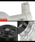 Straight Shooter Heavy Duty Engine Water Pump With Gasket And Pulley For Nissan Altima Rogue Sentra X Trail L4 2 5 Liter close-up of aluminum housing and black pulley