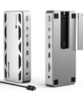 Thunderbolt 5 Docking Station With NVMe M.2 SSD Slot And 140W Power Delivery, 13-in-1 TB5 Hub showing side ports and M.2 SSD slot.
