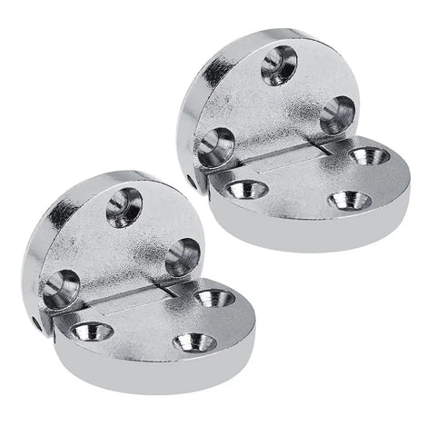 Sturdy Zinc Alloy Table Flap Hinges Set, self supporting folding hardware for flap tables and cabinets, 10 kg load capacity, 50,000 cycle durability