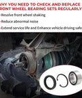 Honda Front Wheel Bearings Seals Kit For FourTrax 300 350 400 420 4x4 ATVs Replacement OEM Seals For Easy Install shown in use