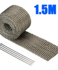 1.5M exhaust heat wrap with ties for Heavy Duty Exhaust Header Pipe Replacement For Predator 420cc And GX Series Engines