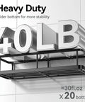 Adhesive Shower Caddy Set For Inside Shower No Drill Rustproof Bathroom Organizer 6 Pack Large Capacity Shelves