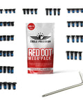 Red Dot Mount Screw Mega Pack with 48 Pcs M3 And M4 Screws For Precision Tools And Red Dot Mounts Includes Oval Head And Dome Head Torx Options 6mm 7.5mm 8mm 10mm Fits Glocks G43 G48