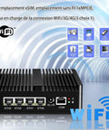 Built Different Fanless Firewall Box Cranking Out Celeron 6305 Punch With Four Real Lan Ports For Plug And Play Networking And Soft Router Hosting, showing ports and design.