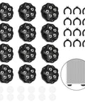 Badass Heavy Duty Furniture Caster Wheels Peel And Stick Easy Glide Self Adhesive Roller Moves Smooth On Hardwood Floor With Zero Dings in black