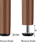 Stainless Steel 1/4-20 Threaded Furniture Leveling Feet For Outdoor Chairs Tables And Cabinets Adjustable Levelers Height Demonstration