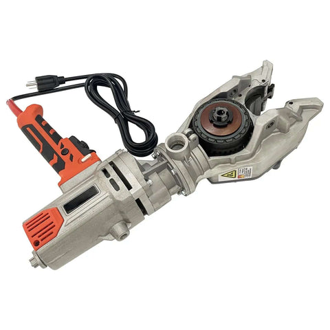 Portable Electric Rebar Socket Screw Wrench With 2600W Pure Copper Motor, Steady Double Chuck, Adjustable Torque And Speed For 16 To 40Mm Steel Bars, Real Deal Rig For Hardcode Job Sites, showing power tool with cable.