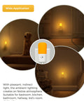Amber Night Light With Dusk To Dawn Sensor Dimmable Plug In LED Night Light For Kids And Nursery Hallway Stairway Bedroom