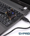 Global Shutter USB Camera Module With 90FPS High Speed 1920x1200 2MP AR0234 UVC Webcam connected to laptop