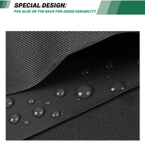 Close-up of Waterproof Patio Umbrella Cover For 7 To 9 Foot Outdoor Market Umbrellas With Zipper And Rod with water droplets