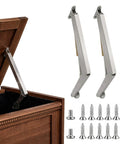 Beefy Heavy Duty Lid Support Hinge With Soft Close For Toy Boxes And Chests, including screws, installed on cedar chest
