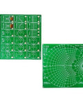Filter Attenuator for RF Demo Kit and NanoVNA RF Tester Board with green PCBs and printed circuits, 100x100 mm.