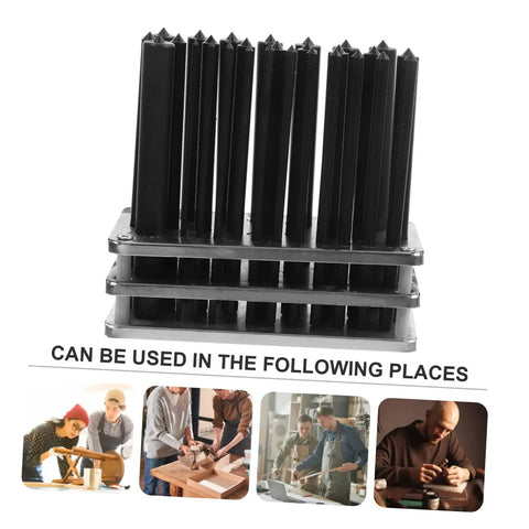 Essential Cylindrical Punch Set For Woodworking And Metalworking, Pro Grade Hole Making And Repair on metal rack