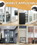 Two Sets Sliding Door Rollers Pulleys With Silent Nylon Wheels installed in various cabinet and wardrobe doors