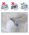 VersaSpray Portable Handheld Shower Sprayer For Bathtubs Without Diverter Fits Round Or Square Tub Spouts White 1 Pack