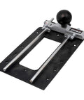 Multifunction Combination Router Base With Quick Change Design And Offset Baseplate for precise woodshop mortising work.