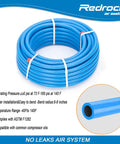 Coiled Leak Proof Air Compressor Piping Kit Half Inch HDPE Aluminum System Pro Grade 100 ft Run Easy To Install
