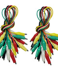 Crocodile Clip Test Lead Kit, 20 Pcs Dope Pro Grade Alligator Clips With Five Color Insulated Jumper Wires And Testing Probes