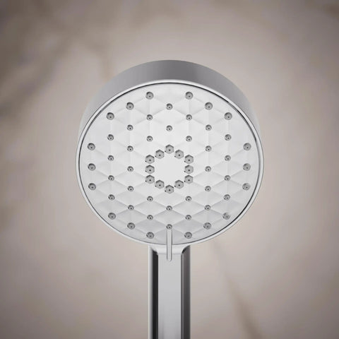 Awaken G110 Three-Function Handshower With 1.75 Gpm Flow, Multi-Spray Showerhead, front view, polished chrome finish