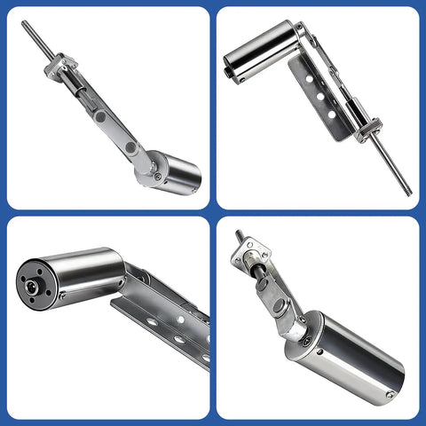 Compact 39mm Stroke Telescopic Linear Actuator with Adjustable Speed DC 3 To 12V Mini Reciprocating Motor shown in multiple angles