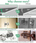 Comparison of Soft Close Concealed Cabinet Hinges Half Inch Overlay 70 Pack 35 Pairs Durable Self Closing with competitor