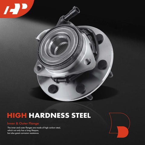 2 Pack Front Wheel Bearing And Hub Assembly For Ford F-150 And F-250 7-Lug ABS 4WD 1997-2004 Heavy Duty Roller Bearing