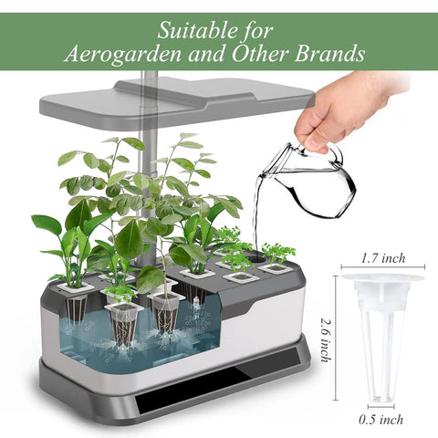 126 Piece Hydroponic Pods Kit For Home Growers With 30 Grow Sponges 30 Baskets 30 Domes 30 Labels 4 A And B Plant Food And 1 Tweezer Compatible With All Hydroponics Brands