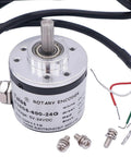 Incremental Rotary Encoder 600PPR Optical AB Two-Phase Quadrature Output, 6mm Shaft, DC 5 To 24V Wide Voltage Range, wiring view