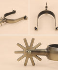Dope Roller Ball Spurs For Cowboy Boots Two Pack Men And Women Rust Resistant Zinc Alloy