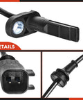 Plug And Play Rear Abs Wheel Speed Sensor Pair Built Tough For Smooth Cruising And Tight Handling Across Ford Explorers Flex Taurus And Police Interceptors Daily showing detailed sensor components.