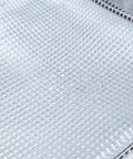 Close-up of the clear cold-resistant PVC material used in the Top Notch Antistatic Cleanroom Crossbody Bag for Engineers and IT Pros.