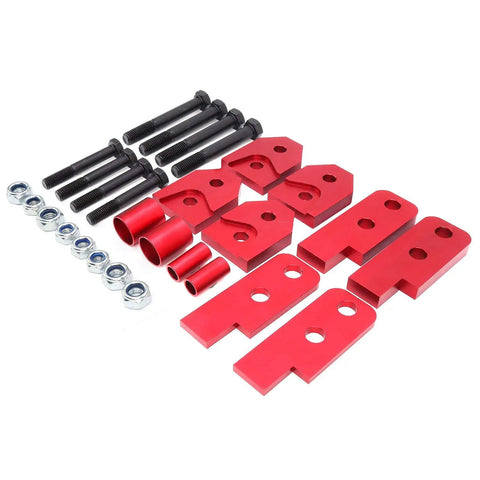2 Inch ATV Lift Kit For 450 660 700 Models Red Aluminum Steel Lifting Tool components on white background