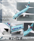 One Four Hundred Scale Korean 380 Plane Model Aircraft Die Cast Alloy Miniature For Collectors And Desktop Displays Ultra Real Detailing