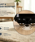 Zero Grunt Work Appliance Sliders With 8 Heavy Duty Self Adhesive Casters And 16 Extra Pads for smooth floor movement.