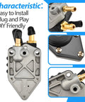 Outboard Fuel Pump Fits 25 35 50 65 70 75 85 88 90 100 HP And 105 115 125 135 140 HP Engines Replaces 385784 395712 398385 433390