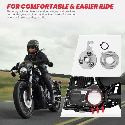 Power Clutch Ramp Kit For Harley Sportster XL 883 1200 Models With Mechanical Clutch Easy Pull And Reduced Effort Buell Compatible
