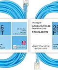 Beefy All Weather 25 Ft Extension Cord 2 Pack With Lighted Outlet Heavy Duty 12/3 SJEOW Outdoor Cable Built Tough for Extreme Temps