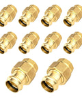 10 Pack Lead Free Brass Union Couplings 2 Inch Copper Press To Female Npt Pipe Connectors, heavy duty fittings.