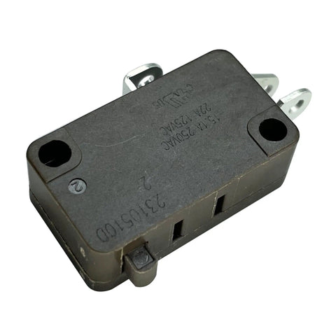 Heavy Duty Snap Action Switch Replacement For Honeywell V3-19M Microswitch Featuring Round Pin Plunger and Solder Terminals 15 Amps 125 VAC SPDT Pair close-up
