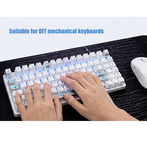 62 Piece Blue Mechanical Keyboard Switches Kit With Puller And Brush For DIY Builds Typing Tests Custom Layouts And Keyboard Clicker Projects For Enthusiasts And Hobbyists Crafting Custom Keyboards, blue switches on keyboard