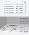 Zero Hassle Fully Automatic Electric Attic Ladder Smooth Telescoping Pull Down Stairs With Invisible Ceiling Mount Extra Thickened High Capacity Home Upgrade size and specifications chart